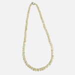 Load image into Gallery viewer, Citrine Necklace: Oval Beads 1 Layer with Pearl

