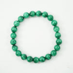 Load image into Gallery viewer, Malachite Bracelet: Transformation - Round Beads 8mm
