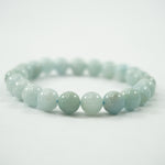 Load image into Gallery viewer, Aquamarine Bracelet: Courage - Round Beads
