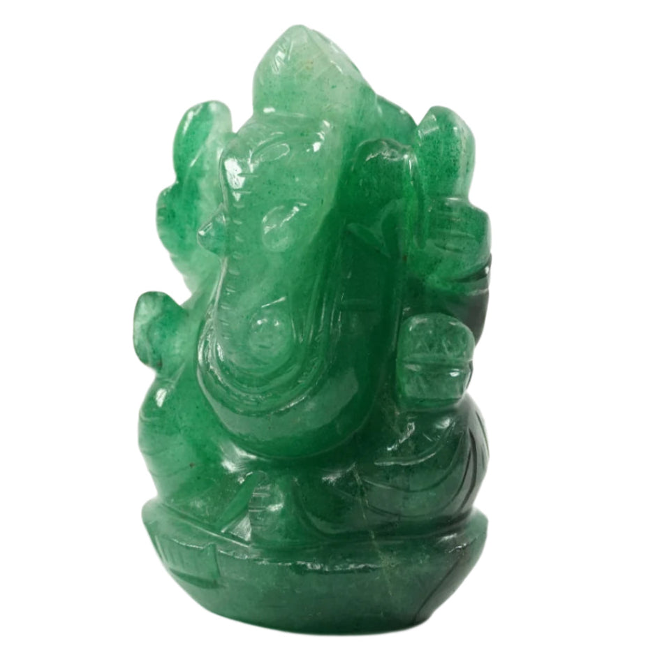 Green Fluorite Ganesha Idol: Chakra Renewal