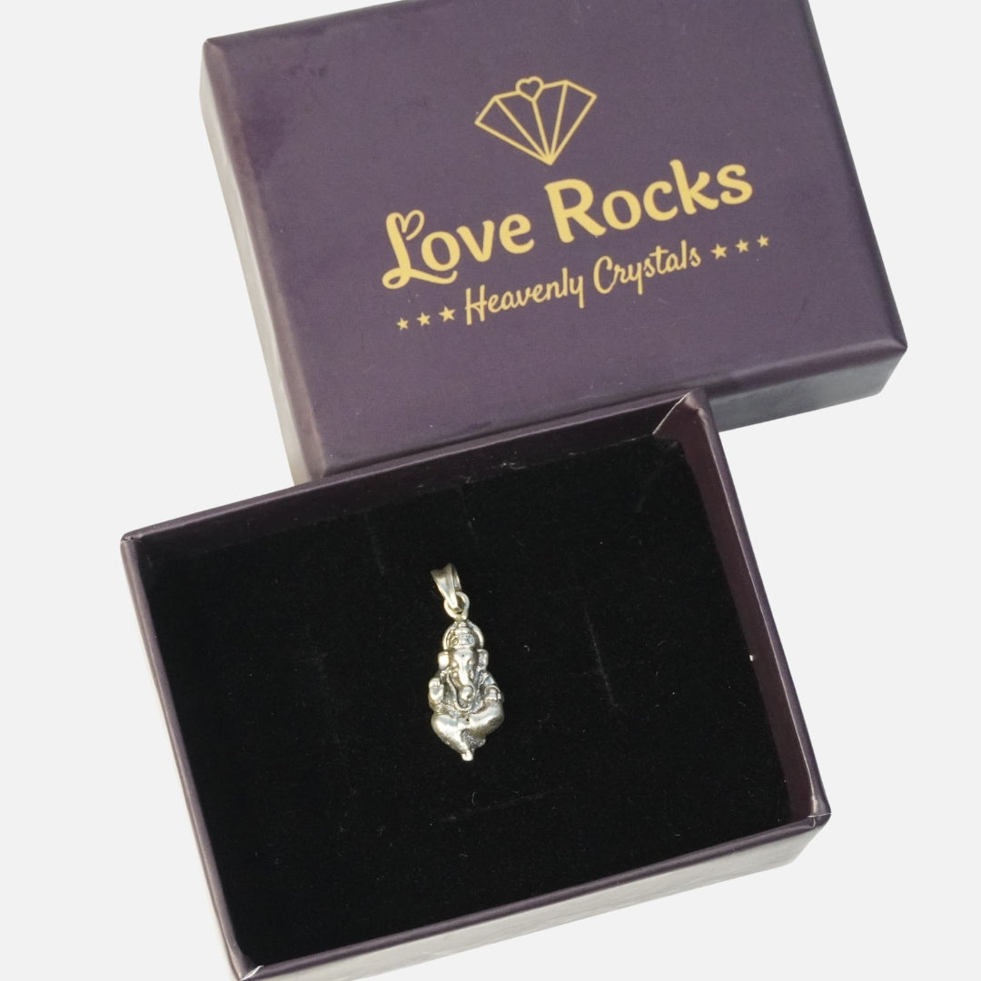 Ganesha Silver Pendant : Ashirvad