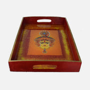 Jaganmata: Mother of the Universe Wooden Tray