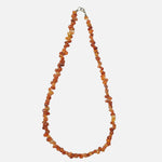 Load image into Gallery viewer, Carnelian Necklace: Creativity - Orange Petal Beads
