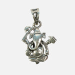 Load image into Gallery viewer, Ganesha Silver Pendant : Bal Ganesha with Axe
