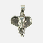 Load image into Gallery viewer, Ganesha Silver Pendant : Elephant Face
