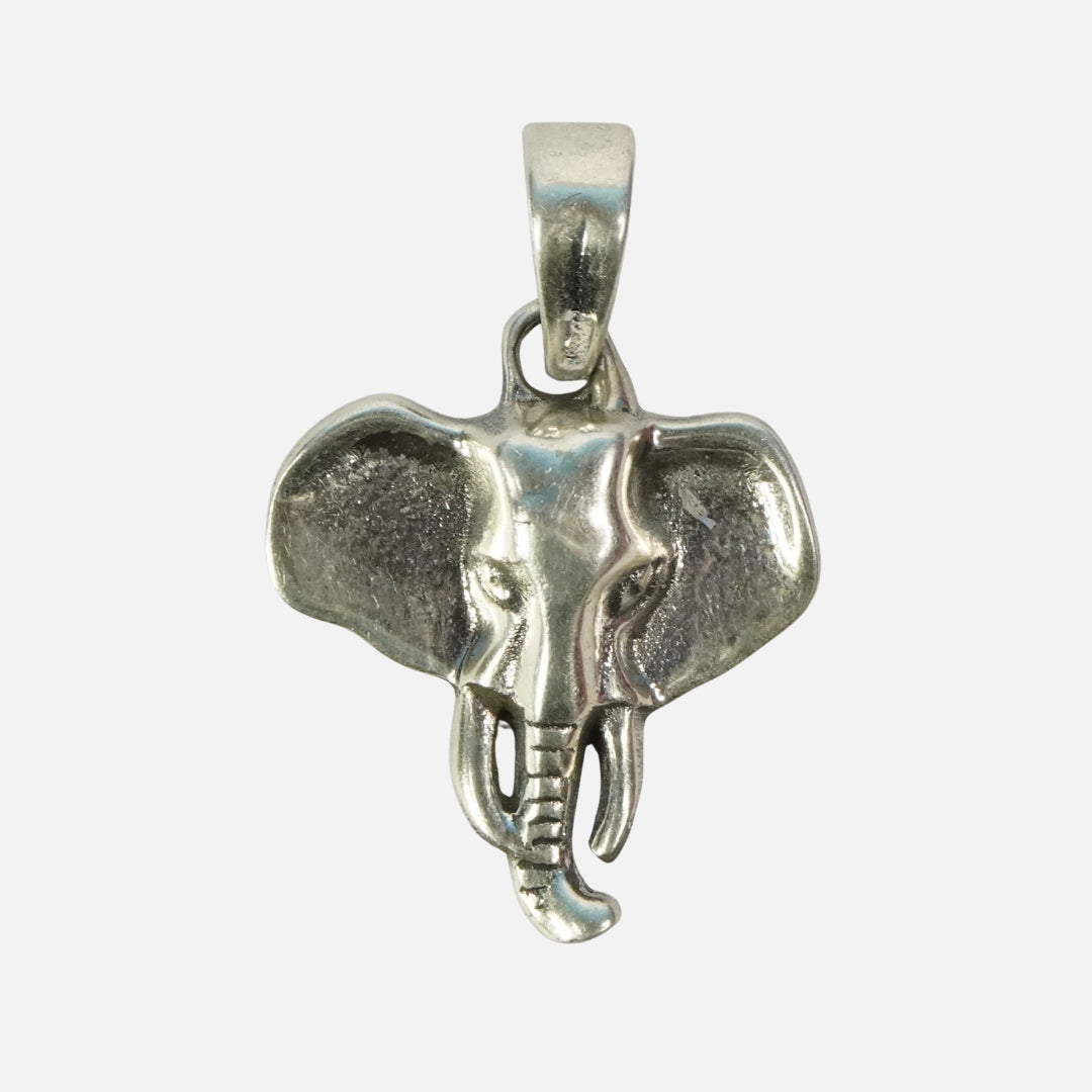 Ganesha Silver Pendant : Elephant Face