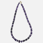 Load image into Gallery viewer, Amethyst Necklace: Peace and Calm - with Pearls (2 beads pearl pattern)
