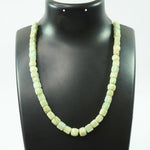 Load image into Gallery viewer, Light Amazonite Necklace: Dispels Worries and Fear - Square Beads 1 Layer

