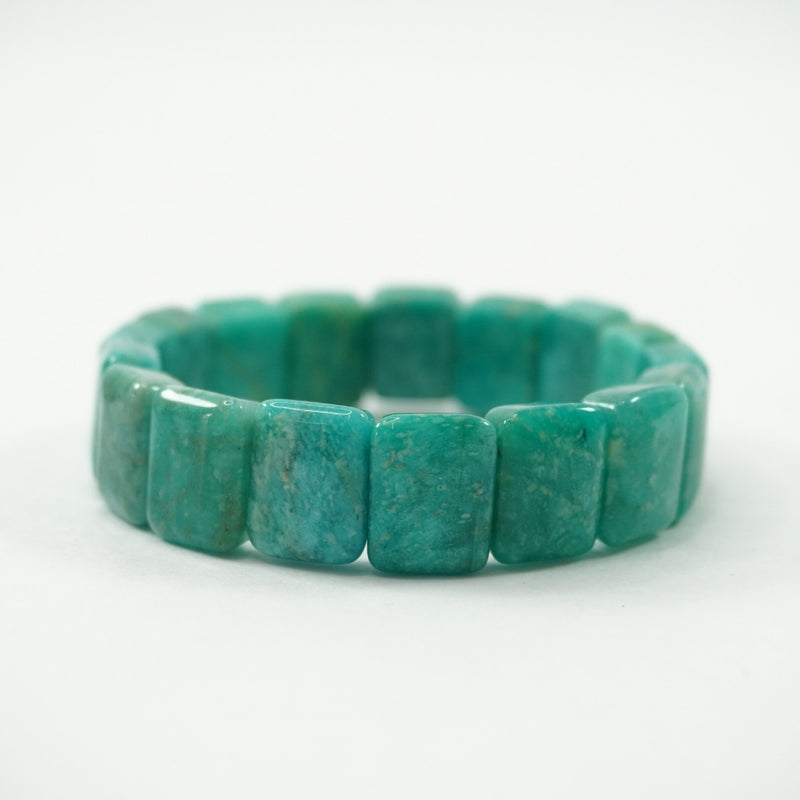 Amazonite Bracelet: Dispels Worries and Fear - Square Beads