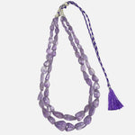 Load image into Gallery viewer, Amethyst Necklace: Peace and Calm - Multishaped 2 Layer
