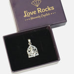 Load image into Gallery viewer, Ganesha Silver Pendant : Sitting on Simahasan

