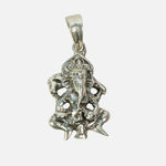 Load image into Gallery viewer, Ganesha Silver Pendant : Modak Priya (Small)

