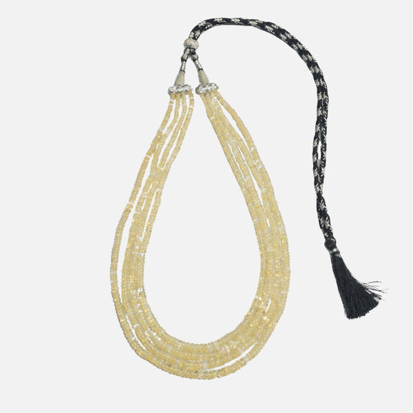 Opal Necklace: Oval Beads 4 Layer - Love Rocks