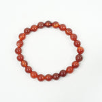 Red Carnelian Bracelet: Creativity - Round Beads 8mm