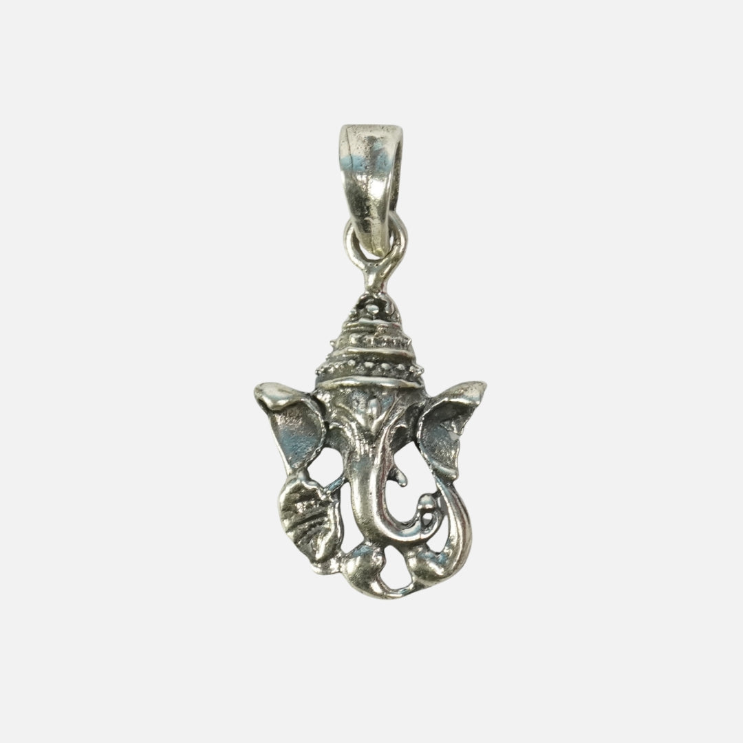 Ganesha Silver Pendant : Face