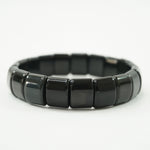 Black Obsidian Bracelet: Removes Negativity - Square Beads