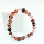 Pink Fire Azezulite Bracelet - Round Beads 8mm