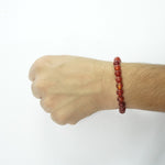 Red Carnelian Bracelet: Creativity - Round Beads 8mm