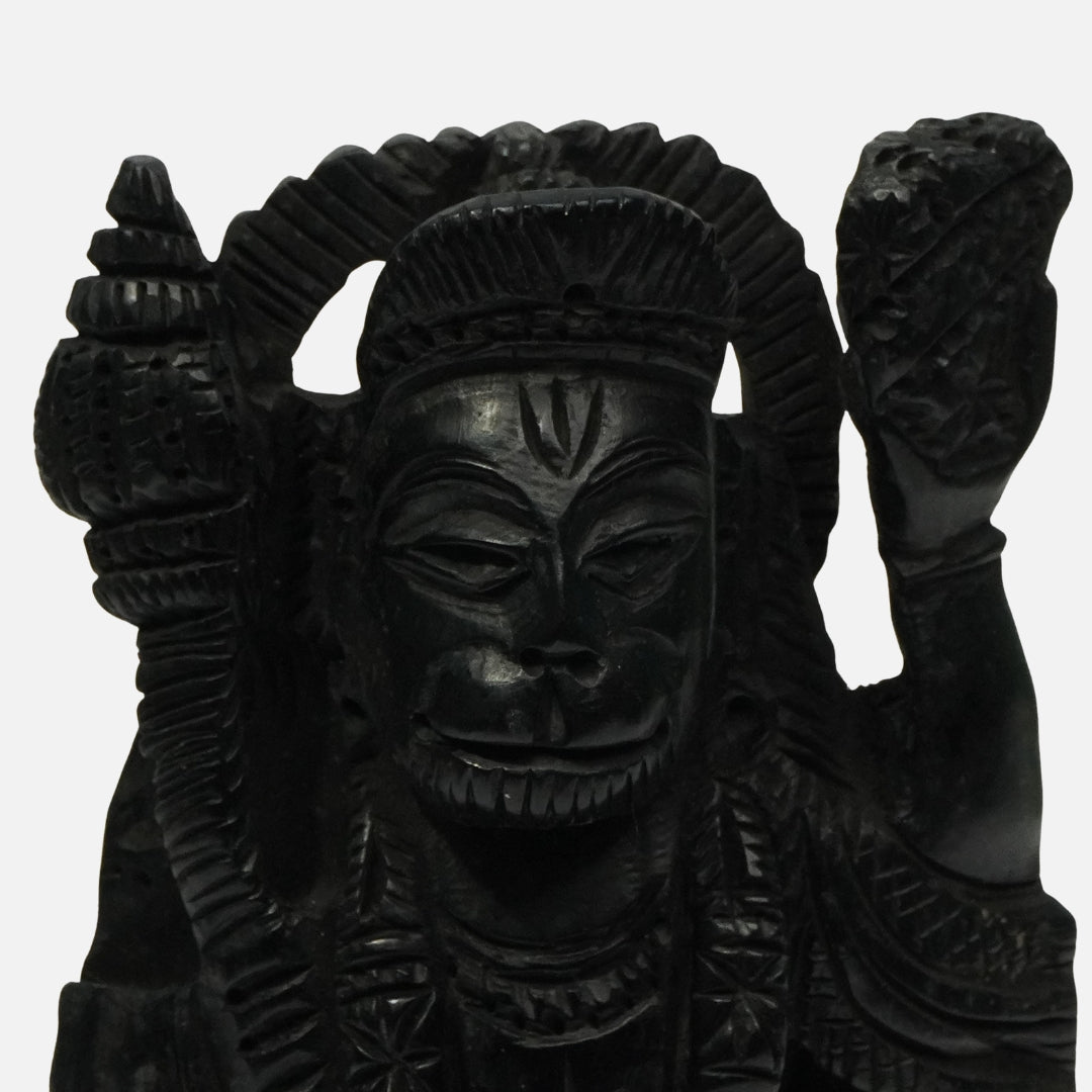 Karungali Sanjeevani Anjaneya Idol : Guardian of Strength & Devotion