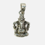 Load image into Gallery viewer, Ganesha Silver Pendant : Gajakarna
