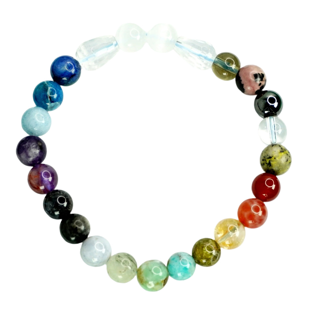 21 Chakras Balancing Bracelet - Round Beads 8mm