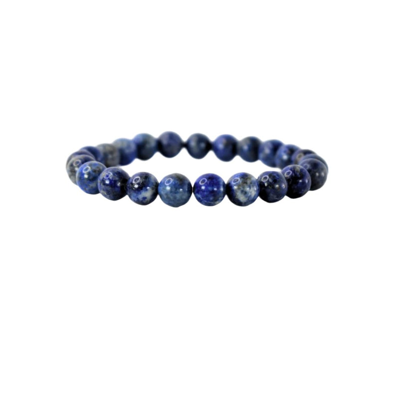 Lapis Lazuli Bracelet: Wisdom - Round Beads 8mm