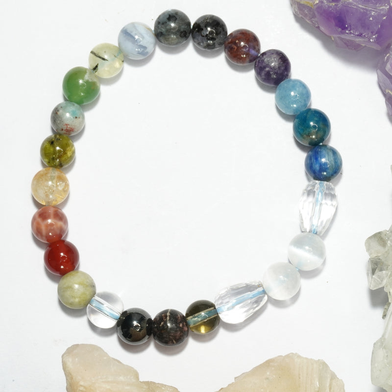 21 Chakras Balancing Bracelet - Round Beads 8mm