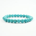 Turquoise Bracelet: Induces Kindness - Round Beads 8mm