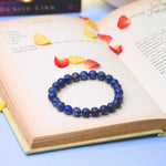 Lapis Lazuli Bracelet: Wisdom - Round Beads 8mm