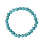 Turquoise Bracelet: Induces Kindness - Round Beads 8mm