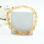 Citrine Bracelet: Abundance - Round Beads 8mm