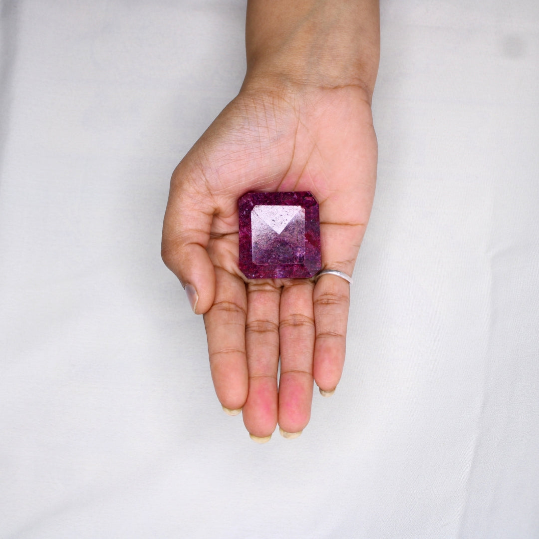 Ruby Square Shaped Natural Stone