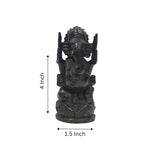 Load image into Gallery viewer, Karungali Ganesha Idol - Kirita Vinayaka : Divine Protection &amp; Prosperity
