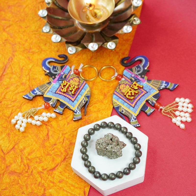 Prosperity & Good Fortune Diwali Gift Set | Pyrite for Wealth