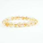 Citrine Bracelet: Abundance - Round Beads 8mm