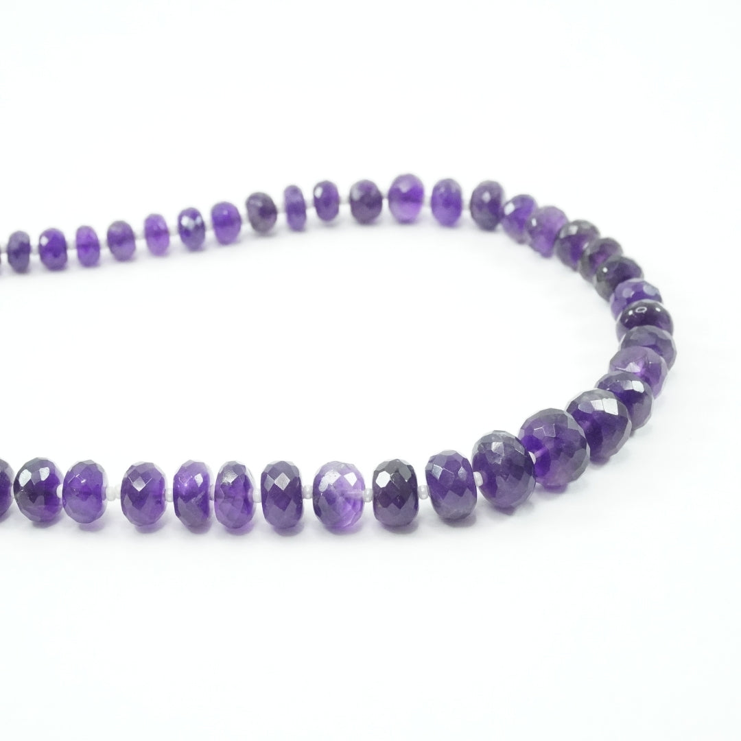 Amethyst Necklace: Peace and Calm - with Pearls