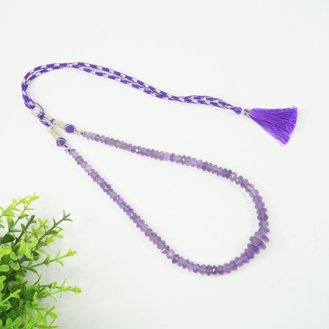 Amethyst Necklace: Peace and Calm - 1 Layer