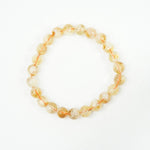 Citrine Bracelet: Abundance - Round Beads 8mm