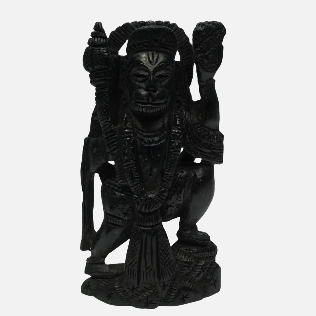 Karungali Sanjeevani Anjaneya Idol : Guardian of Strength & Devotion