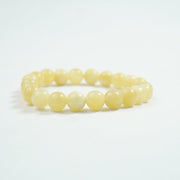 Calcite Bracelet: Energy Amplifier - Round Beads 8mm Love Rocks Bracelet