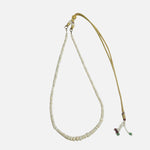 Load image into Gallery viewer, Opal Necklace - Oval Beads 2mm Adjustable
