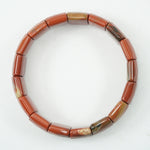 Load image into Gallery viewer, Red Jasper Bracelet - Square Beads
