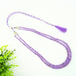 Load image into Gallery viewer, Amethyst Necklace: Peace and Calm - Oval Beads 2 Layer
