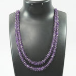 Load image into Gallery viewer, Amethyst Necklace: Peace and Calm - Oval Beads 2 Layer
