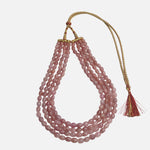 Load image into Gallery viewer, Pink Quartz Necklace - 4 Layer
