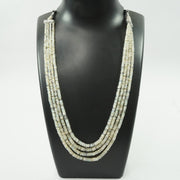 Opal Necklace: Oval Beads 4 Layer