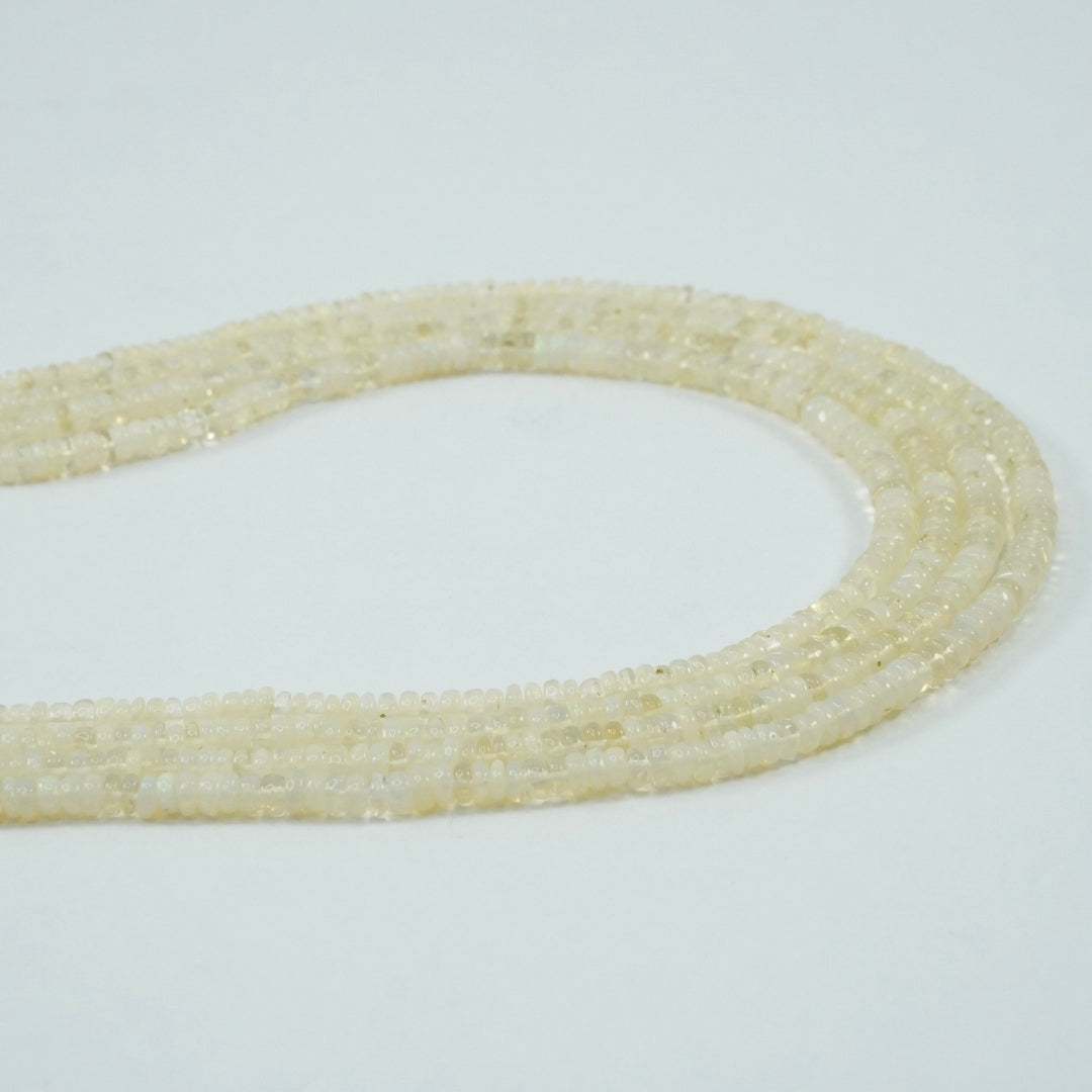Opal Necklace: Oval Beads 4 Layer