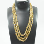 Load image into Gallery viewer, Citrine Necklace: Abundance - Petal Beads 3 Layer
