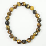 Load image into Gallery viewer, Tiger&#39;s Eye Bracelet: Boosts Self Confidence - Round Cut Beads 8mm
