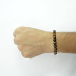 Load image into Gallery viewer, Tiger&#39;s Eye Bracelet: Boosts Self Confidence - Round Cut Beads 8mm
